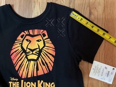 NWT Disney The Lion King The World’s #1 Musical T-Shirt Youth Size Y-L in Black