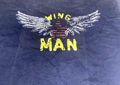 Wing Man New With Tags Shirt XL 22×30 Short Sleeve Blue Bro Code Dating