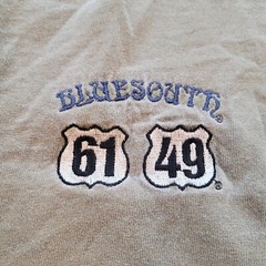 Vintage Bluesouth short sleeve henley t-shirt, brown, pre-owned