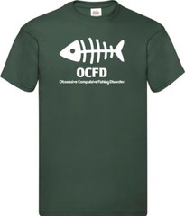 Fishing OCFD Fishing Disorder Humour Novelty T Shirt Various Colours And Sizes