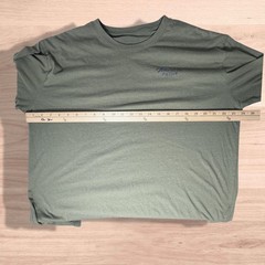 American Pride XL Farm Combine Harvester T-Shirt USA Flag Patriotic Olive Tee