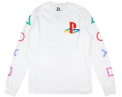 PlayStation Men’s Console Controller Button s Long Sleeve T-Shirt Adult