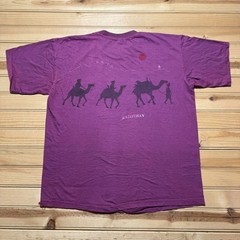 Vintage 80s 90s Rajasthan India Camel Thar Desert Tourist AOP Souvenir Shirt XL