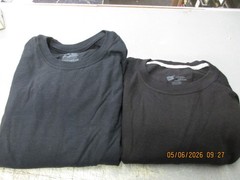 7 Brand New Hanes Most Comfortable Men’s Tagless Crew Black T-Shirts Size L