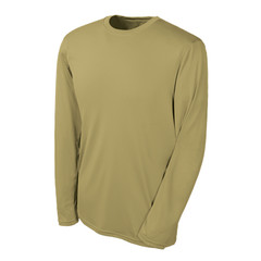 Champion Tactical TAC26 Men’s Long Sleeve Double Dry T-Shirt, Desert Sand, Small