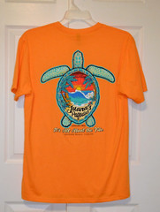 Juana’s Pagodas & Sailors’ Grill Tee Shirt Bright Orange Navarre Florida Size Lg
