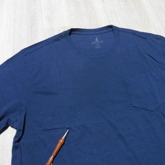 JOHNNIE-O Mens L LARGE T SHIRT WAVE RIDER NAVY BLUE DALE 2.0 GOLF SANTA MONICA