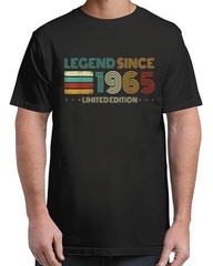 60 Years Old Legend Since 1965 60th Birthday Vintage Adult S-4XL T-Shirt