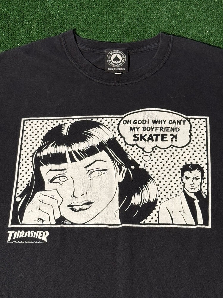 Vintage Thrasher Skate T Shirt Size Large Birdhouse Blind Girl Hookups