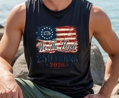 Patriotic America Flag Tank Top