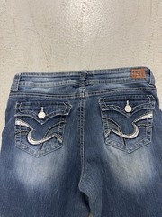 Lei Womens Y2K Bootcut Jeans Denim Blue Size 13 Long