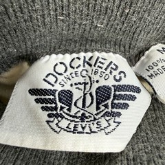 Vintage 90s Dockers Levis Prison Striped LS Shirt Mock Neck Grunge Men’s Size M