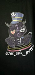 BKYS Mens Black Embellished Wireless Love Crew Neck Bunny T-Shirt Streetwear 3XL