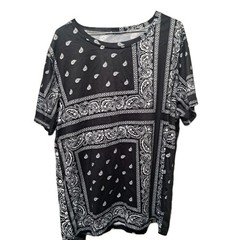 Men’s Jacquard Knit Lounge Sets Short Sleeve T-Shirts & Shorts Matching Set XL