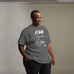 F-22 Raptor Fighter Jet Aviation Design Shirt Military Aircraft