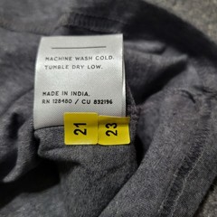 Pact Shirt Mens Large Gray Organic Cotton Softspun Long Sleeve Henley Casual