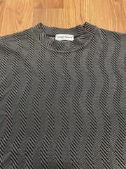 Giorgio Danieli Shirt Mens Extra Large Made In Italy Wavy Knit Geometric
