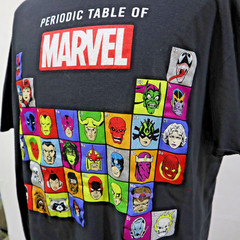 Marvel Periodic Table Graphic T Shirt 2XL C-Life Group 2016–2018