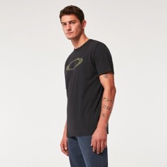 Oakley O-Bold Ellipse Tee Short Sleeve T-Shirt Black/Brush Tiger Green Large New