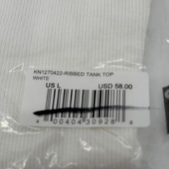 Todd Snyder Tank Top Mens L White Ribbed Tank Top KN1270422 Pima Cotton Modal