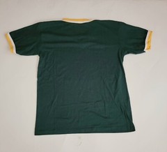 Vtg Don Alleson Athletic T-shirt V Neck Large Mens Size Cotton Blend Shirt Green