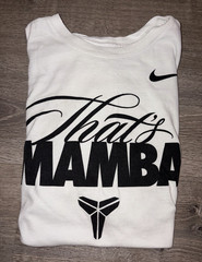 Nike The Nike Tee Men’s L White Crew Neck Short Sleeve Kobe Bryant Graphic Tee
