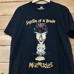 Vintage System Of A Down Mezmerize T Shirt Size Large 2005 SOAD Band Tee
