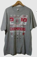 Fruit of the Loom Graphic Tee Mens XL Gray Short Sleeve Ohio State Buckeyes