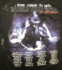 Slipknot T Shirt XL Black Here Comes the Pain 25 Years Tour Merch NEW *flaw