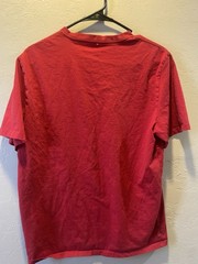 Calvin Klein Jeans Men’s Red Solid Logo Crew Neck Short Sleeve T-Shirt M