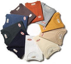 NON STOCK Mens Crew Neck Tubular Tee Plain Cotton Vintage TUBE Shirt Casual Tops
