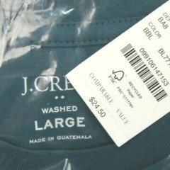 J Crew Mens No Pocket Jersey T Shirt Bermuda Blue Sizes L, XL. MSRP: 24.50