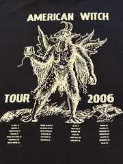 VTG Rob Zombie Black Concert T-Shirt AMERICAN WITCH TOUR 2006, Mens Large L RARE