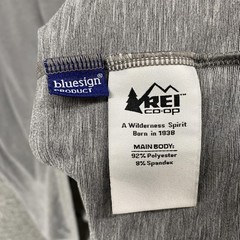 REI Hiking Shirt Mens Large Gray Pocket Lightweight Stretch Outdoor Tee