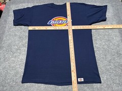 DICKIES Work Wear Logo Baggy Large Blue Shirt