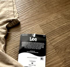 Lee Jeans World Tour Graphic T Shirt Crew Neck Cotton Dune Men’s Medium