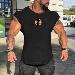 Men Gym Singlets Tank Tops Stringer Bodybuilding Fitness Vests Sports Clothes