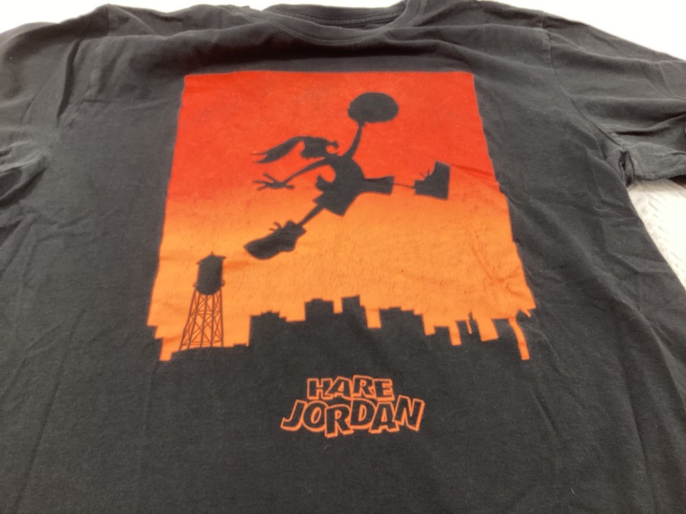 Air Jordan Shirt Mens XL Black Hare Jordan Stretch Jumpman Logo Tee