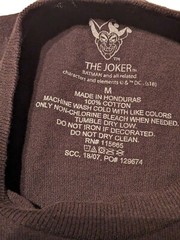 The Joker DC Comics Last Laugh T Shirt Colorful Sz Medium Batman Grin Halloween