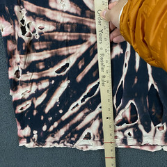 Dickies T-Shirt Mens Large Tie-Dye Distressed Destroyed Ripper Grunge Art