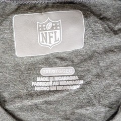 Detroit Lions NFL Team Apparel Gray Short Sleeve Football T Shirt 2XL -stain