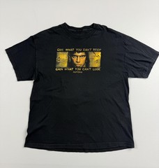 Vintage End Of The Spear Shirt Mens Black Christian Graphic Tee Movie Read