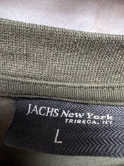 JACHS New York Shirt Men’s L Olive Green Long Sleeve Crew Neck Casual Top