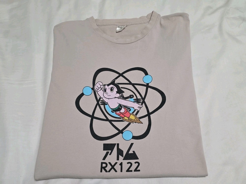 Rotorx Astro Boy RX 122 Anime Beige Tshirt Large