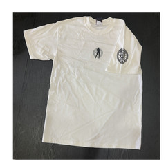 Bullhead White Cotton Graphic Print “Assume The Position” Crew Neck Tee M