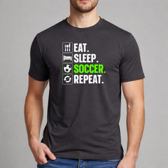 Soccer Shirt Funny Sarcastic Soccer Routine Art Graphic Men Boys Sport Fan