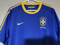 Nike Brasil Drifit CBF Logo Athletic Football T Shirt Size XL