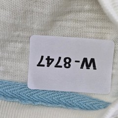 Chubbies Men Shirt M Cream Button Logo Short Sleeve Henley