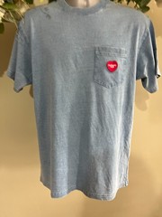 CARHARTT Ingo T Shirt Top Size XS S M L & XL Relaxed Fit Pocket Light Blue NEW