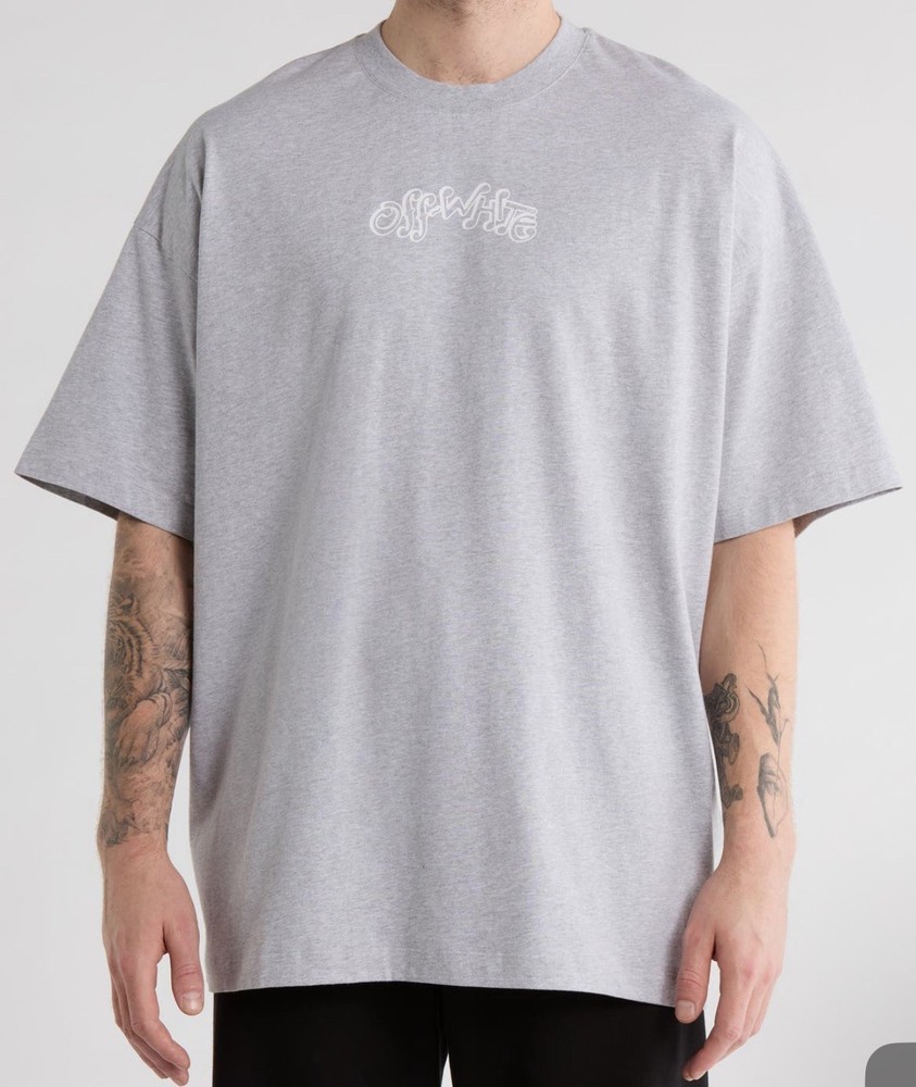 Off-White Oversized Logo Cotton Graphic Tee Size XX-Small